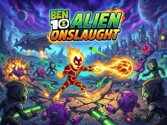 თამაში Ben 10 Alien Onslaught ონლაინ