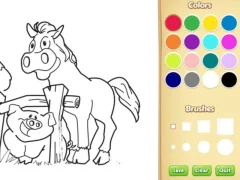 Farm Animals Coloring Book for Kids — free online game