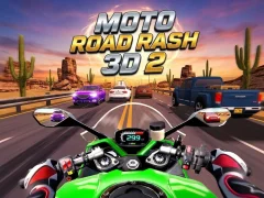 Гульня Moto Road Rash 3D 2 онлайн