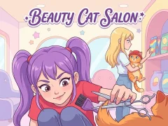 Gêm Beauty Cat Salon ar-lein