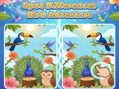 Spot Differences Bird Adventure — free online game