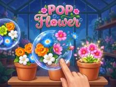 Pop Flower — bezmaksas tiešsaistes spēle