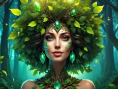 Jwèt Green Jewel Guardian Jigsaw sou entènèt