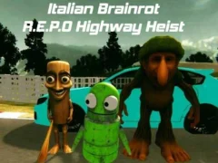 Italian Brainrot R.E.P.O Highway Heist — free online game