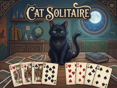 Cluiche Cat Solitaire ar líne