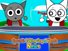 Sprunki: Talking Gray & Wenda News — free online game