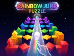 Rainbow Jump Puzzle — free online game