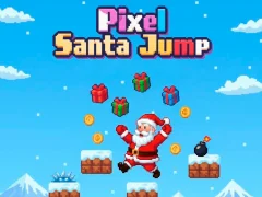 Pixel Santa Jump — free online game
