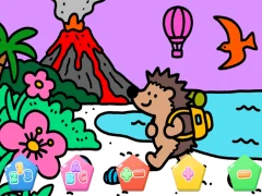 Color By Code Volcano Hedgehog — free online game