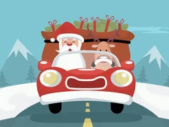 Santa Giving Presents Jigsaw — free online game