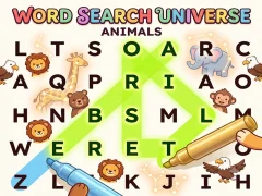 Word Search Universe Animals — 無料オンラインゲーム
