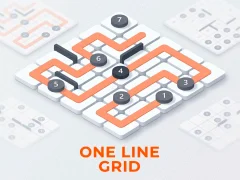 One Line Grid — لعبة مجانية اون لاين