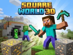 Gêm Square World 3D ar-lein