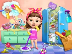 Sweet Baby Girl Cleanup Messy House — free online game