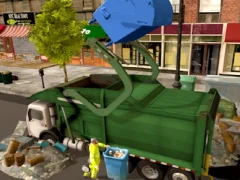 Town Clean Garbage Truck — free online game