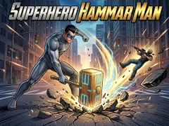 Superhero Hammar Man — безкоштовна онлайн гра