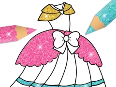 Glitter Dress Coloring — free online game