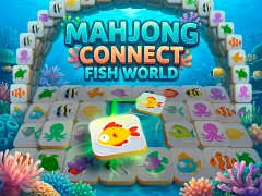 Logħba Mahjong Connect Fish World onlajn