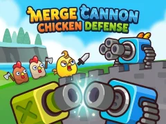 თამაში Merge Cannon: Chicken Defense ონლაინ