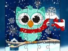 Winter Snowy Owls Jigsaw — δωρεάν online παιχνίδι