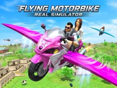 Flying Motorbike Real Simulator — безкоштовна онлайн гра