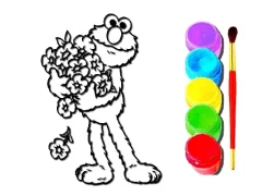Back to school Elmo Coloring Book — libreng online na laro
