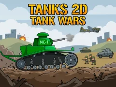 Cluiche Tanks 2D: Tank Wars ar líne