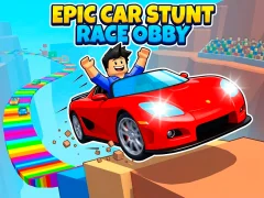 Epic Car Stunt Race Obby — безкоштовна онлайн гра