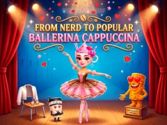 From Nerd to Popular Ballerina Cappuccina — безплатна онлайн игра