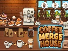 Coffe Merge House — libreng online na laro