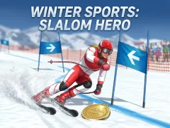 Winter Sports: Slalom Hero — bezmaksas tiešsaistes spēle