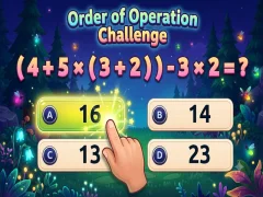Cluiche Order of Operation Challenge ar líne
