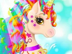 Logħba Unicorn For girls Dress up onlajn