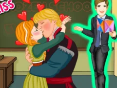 Jeu Ice Princess School Kiss en ligne