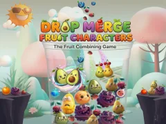 Drop Merge Fruit Characters — free online game