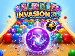 Гульня Bubble Invasion 3D онлайн