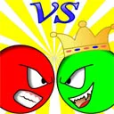 Red ball vs green king — free online game