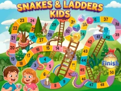 Snake & Ladder Kids — لعبة مجانية اون لاين