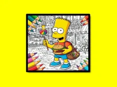 Back To School Simpsons Coloring Book — free online game