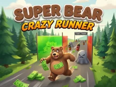 Gêm Super Bear: Crazy Runner ar-lein