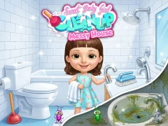 Sweet Baby Girl Cleanup Messy House — free online game
