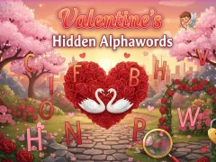 Valentine's Hidden Alphawords — free online game