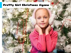 Pretty Girl Christmas Jigsaw — δωρεάν online παιχνίδι