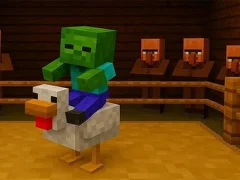 Chicken Jockey hidden lava chicken — free online game