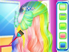 Fashion Rainbow Hairstyle Design — free online game