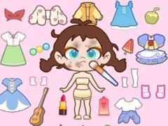Logħba Paint Doll Dress Up onlajn