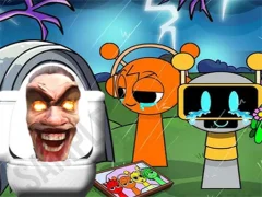 Sprunki Castle Panic Skibidi Toilet — free online game