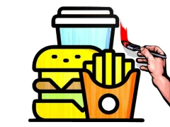 Fast Food Coloring Book – tasuta veebimäng