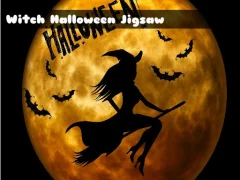 Igra Witch Halloween Jigsaw spletu