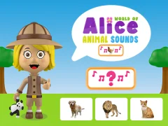 Mäng World of Alice Animal Sounds Internetis